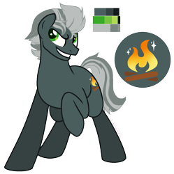 Size: 1201x1206 | Tagged: safe, artist:zafara1222, base used, oc, oc:charcoal, parent:burnt oak, parent:limestone pie, species:earth pony, species:pony, male, offspring, reference sheet, simple background, solo, stallion, transparent background