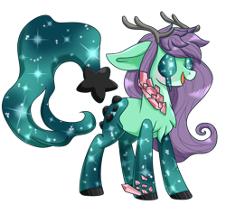 Size: 1900x1800 | Tagged: safe, artist:jagga-chan, oc, oc:cosmos, colored hooves, male, original species, simple background, solo, starry eyes, starry tail, transparent background, wingding eyes
