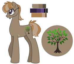 Size: 914x797 | Tagged: safe, artist:zafara1222, base used, oc, oc only, oc:driftwod, parent:marble pie, parent:mudbriar, species:earth pony, species:pony, glasses, male, offspring, reference sheet, solo, stallion