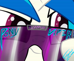 Size: 5500x4500 | Tagged: safe, artist:flywheel, character:dj pon-3, character:vinyl scratch, species:pony, species:unicorn, angry, sunglasses