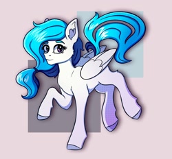 Size: 1852x1716 | Tagged: safe, artist:silverst, oc, oc only, oc:tavifly, species:pegasus, species:pony, birthday gift, female, mare, pegasus oc, purple eyes, solo, wings