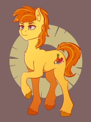 Size: 1510x2021 | Tagged: safe, artist:silverst, oc, oc only, species:pony, blue eyes, food, male, pineapple, solo, stallion, yellow