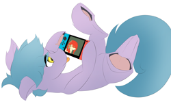 Size: 8400x5000 | Tagged: safe, artist:techgear, oc, species:pony, commission, male, nintendo switch, tongue out