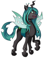 Size: 2700x3600 | Tagged: safe, artist:kenisu-of-dragons, character:queen chrysalis, species:changeling, changeling queen, cute, cutealis, female, forked tongue, high res, simple background, solo, tongue out, transparent background