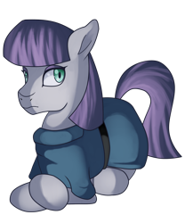 Size: 3000x3600 | Tagged: safe, artist:kenisu-of-dragons, character:maud pie, species:earth pony, species:pony, cute, female, high res, lying down, mare, maudabetes, simple background, solo, transparent background