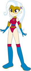 Size: 684x1567 | Tagged: safe, artist:supersamyoshi, character:trixie, species:human, my little pony:equestria girls, bodysuit, boots, clothing, gloves, high heel boots, high heels, leotard, mask, shoes, superhero, superhero costume