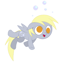 Size: 1280x1259 | Tagged: safe, artist:sauec, character:derpy hooves, species:pegasus, species:pony, bubble, cute, female, mare, solo