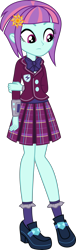 Size: 1512x5000 | Tagged: safe, artist:diegator007, edit, editor:slayerbvc, character:sunny flare, equestria girls:dance magic, g4, my little pony: equestria girls, my little pony:equestria girls, spoiler:eqg specials, absurd resolution, bow tie, clothing, crystal prep academy, crystal prep academy uniform, crystal prep shadowbolts, female, flower, flower in hair, high heels, no makeup edit, pleated skirt, school uniform, shoes, simple background, skirt, socks, solo, transparent background, vector, vector edit