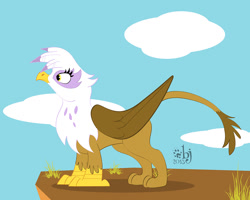 Size: 1200x960 | Tagged: safe, artist:sherwood, character:gilda, species:griffon, female, solo