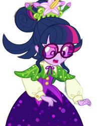 Size: 551x715 | Tagged: safe, artist:supersamyoshi, edit, edited screencap, screencap, character:twilight sparkle, character:twilight sparkle (scitwi), species:eqg human, equestria girls:holidays unwrapped, g4, my little pony: equestria girls, my little pony:equestria girls, spoiler:eqg series (season 2), background removed, clothing, cornucopia costumes, female, o come all ye squashful, simple background, solo, transparent background, vector