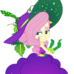 Size: 1024x1024 | Tagged: safe, artist:supersamyoshi, edit, edited screencap, screencap, character:fluttershy, species:eqg human, equestria girls:holidays unwrapped, g4, my little pony: equestria girls, my little pony:equestria girls, spoiler:eqg series (season 2), background removed, bare shoulders, cornucopia costumes, cropped, female, o come all ye squashful, simple background, sleeveless, smiling, solo, strapless, transparent background