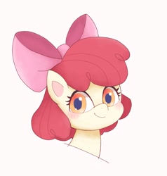 Size: 1953x2048 | Tagged: safe, artist:ginmaruxx, character:apple bloom, species:pony, g4, my little pony:pony life, adorabloom, blushing, bust, cute, female, filly, looking at you, portrait, simple background, solo, white background