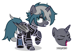 Size: 4350x2984 | Tagged: safe, artist:oyks, oc, oc only, oc:elizabrat meanfeather, species:alicorn, species:bat pony, species:pony, g4, alicorn oc, bat pony alicorn, bat pony oc, bat wings, boots, choker, clone, clothing, ear piercing, earring, eyebrow piercing, eyes closed, female, fingerless gloves, gloves, gritted teeth, horn, jacket, jewelry, leather jacket, mare, open mouth, piercing, raised hoof, shoes, simple background, socks, solo, spiked choker, striped socks, tongue piercing, transparent background, wings