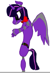 Size: 347x511 | Tagged: safe, artist:pawstheartest, character:twilight sparkle, character:twilight sparkle (alicorn), species:alicorn, species:pony, g4, animatronic, female, five nights at freddy's, mare, simple background, solo, white background
