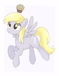 Size: 1598x2048 | Tagged: safe, artist:ginmaruxx, character:derpy hooves, species:pegasus, species:pony, g4, cute, derpabetes, female, food, mare, muffin, solo