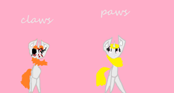 Size: 1058x568 | Tagged: safe, artist:pawstheartest, oc, oc only, species:pony, species:unicorn, g4, duo, horn, pink background, simple background, unicorn oc