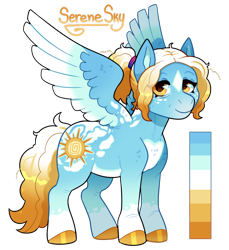 Size: 640x700 | Tagged: safe, artist:lastnight-light, oc, oc:serene sky, species:pegasus, species:pony, g4, female, mare, simple background, solo, transparent background, two toned wings, wings