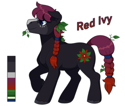 Size: 944x800 | Tagged: safe, artist:lastnight-light, oc, oc:red ivy, species:earth pony, species:pony, g4, male, simple background, solo, stallion, transparent background