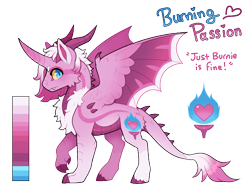 Size: 1040x780 | Tagged: safe, artist:lastnight-light, oc, oc:burning passion, species:dracony, species:dragon, species:pony, g4, horn, horns, hybrid, hybrid wings, male, simple background, solo, transparent background, wings