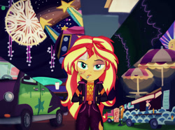 Size: 1019x757 | Tagged: safe, artist:samyvillaly, character:sunset shimmer, equestria girls:sunset's backstage pass, g4, my little pony: equestria girls, my little pony:equestria girls, spoiler:eqg series (season 2), female, smoking