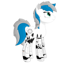 Size: 1280x1152 | Tagged: safe, artist:zocidem, oc, oc only, oc:benzene, species:earth pony, species:pony, g4, augmented, biohacking, chemist, digital art, simple background, solo, transparent background
