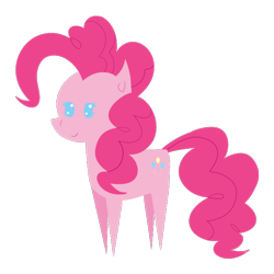 Size: 674x674 | Tagged: safe, artist:thebenalpha, character:pinkie pie, character:shining armor, species:earth pony, species:pony, g4, bbbff, pointy ponies, simple background, solo, transparent background