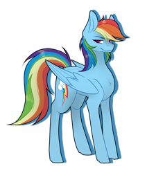 Size: 595x701 | Tagged: safe, artist:cyrinthia, character:rainbow dash, species:pony, g4, simple background, solo, transparent background