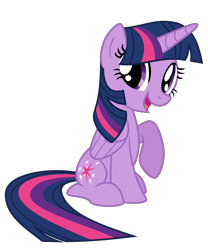 Size: 3400x4096 | Tagged: safe, artist:dashyoshi, character:twilight sparkle, character:twilight sparkle (alicorn), species:alicorn, species:pony, g4, .svg available, looking at you, simple background, sitting, solo, transparent background, vector