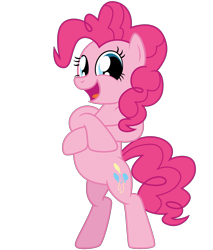 Size: 4096x4800 | Tagged: safe, artist:dashyoshi, character:pinkie pie, species:earth pony, species:pony, g4, .svg available, absurd resolution, looking at you, simple background, solo, standing, transparent background, vector