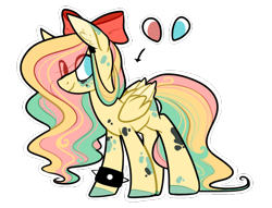 Size: 748x571 | Tagged: safe, artist:cyrinthia, oc, oc:maridia, species:pegasus, species:pony, g4, bow, female, hair bow, mare, simple background, solo, transparent background