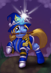 Size: 586x831 | Tagged: safe, artist:c0nker, league of legends, lux, ponified
