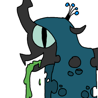 Size: 320x320 | Tagged: safe, artist:ciircuit, character:queen chrysalis, species:changeling, animated, changeling queen, female, frame by frame, happy, solo, vomit