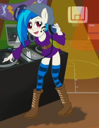 Size: 2550x3300 | Tagged: safe, artist:fundz64, character:dj pon-3, character:vinyl scratch, species:anthro, my little pony:equestria girls