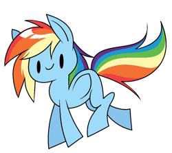 Size: 946x844 | Tagged: safe, artist:sauec, character:rainbow dash, female, happy, simple background, smiling, solo, transparent background