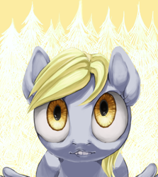 Size: 768x860 | Tagged: safe, artist:bikkisu, character:derpy hooves, species:pegasus, species:pony, female, mare, solo, uncanny valley, underp
