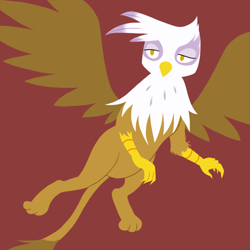 Size: 750x750 | Tagged: safe, artist:kymsnowman, character:gilda, species:griffon, female, solo