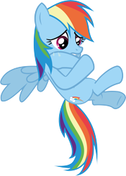 Size: 2122x2957 | Tagged: safe, artist:waranto, character:rainbow dash, crying, female, simple background, solo, transparent background, vector