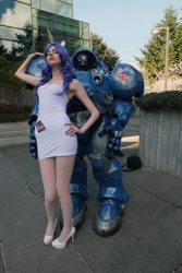 Size: 640x960 | Tagged: safe, artist:mugggy, character:rarity, species:human, cosplay, high heels, irl, irl human, marine, photo, powered exoskeleton, shoes, starcraft