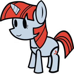 Size: 412x410 | Tagged: safe, artist:fineprint-mlp, character:magnet bolt, game mod, mpp64, my paper pony 64, paper mario, paper pony, solo, style emulation, tumblr