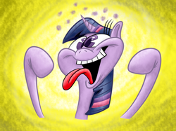 Size: 2592x1936 | Tagged: safe, artist:nocturnalmeteor, character:twilight sparkle, derp, faec, female, solo, tongue out, twilight snapple