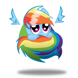 Size: 3508x3508 | Tagged: safe, artist:zackira, character:rainbow dash, cute, dashabetes, high res, sphere ponies