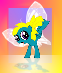 Size: 1500x1743 | Tagged: safe, artist:syncallio, g1, buzzer (g1), female, g1 to g4, generation leap, solo, summer wing ponies, winger pony
