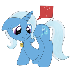 Size: 1000x962 | Tagged: safe, artist:shiverbear, character:trixie, species:pony, species:unicorn, ask, asksadtrixie, female, jewelry, mare, necklace, raised hoof, sad, simple background, solo, transparent background, tumblr
