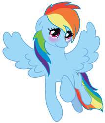 Size: 528x614 | Tagged: safe, artist:bugiling, character:rainbow dash, blushing, female, solo