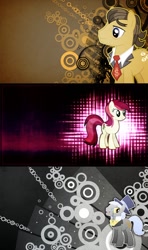 Size: 688x1161 | Tagged: safe, artist:episkopi, character:caesar, character:filthy rich, character:roseluck, wallpaper