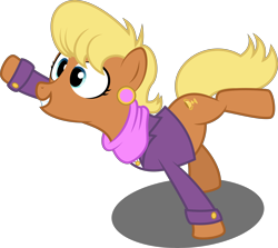 Size: 7258x6469 | Tagged: safe, artist:soren-the-owl, character:ms. harshwhinny, species:pony, episode:flight to the finish, g4, my little pony: friendship is magic, absurd resolution, derp, extended trot pose, female, silly, silly pony, simple background, solo, transparent background, unprofessional, vector