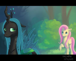 Size: 2500x2000 | Tagged: safe, artist:bugiling, character:fluttershy, character:queen chrysalis