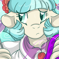 Size: 500x500 | Tagged: safe, artist:akuoreo, character:coco pommel, species:anthro, episode:rarity takes manehattan, g4, my little pony: friendship is magic, female, icon, solo