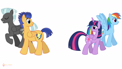 Size: 19200x10800 | Tagged: safe, artist:flashlighthouse, character:flash sentry, character:rainbow dash, character:thunderlane, character:twilight sparkle, character:twilight sparkle (alicorn), species:alicorn, species:pony, absurd resolution, female, mare