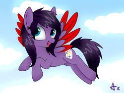 Size: 6666x5000 | Tagged: safe, artist:axioma_dice, oc, oc only, species:pony, absurd resolution, cloud, cloudy, sky, solo